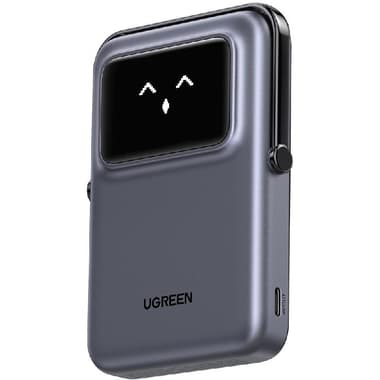 Ugreen Uno Magnetic Wireless Power Bank 10000 mAh
PD Fast Charging, 10000 mAh, Single USB-C (I/O Charging), Deep Grey
