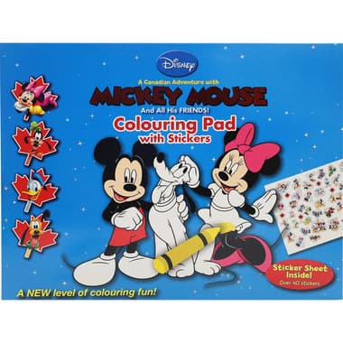 Disney Mickey Mouse and All His Friends!: Colouring Pad with Stickers - Sticker Sheet Inside! Over 40 Stickers
false