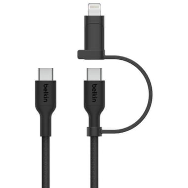 Belkin BoostCharge 2-in-1 Cable USB-C to USB-C/Lightning Sync & Charge Cable
1.50 m ( 4.92 ft ), Black