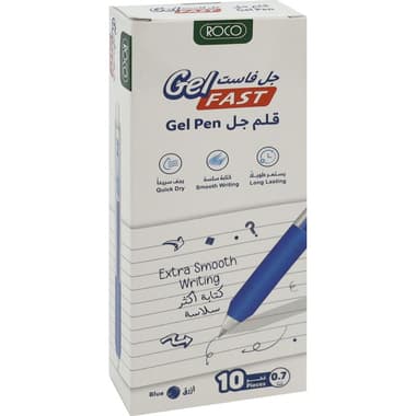 روكو قلم حبر جل
أزرق لون الحبر, 0.7 MM, رأس حبر كروية, 10 أقلام
