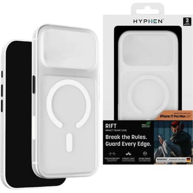 هايفن ريفت
غطاء خلفي للهاتف الذكي مع ماغ سيف, برو ماكس 17 متوافق مع آيفون, صقيع