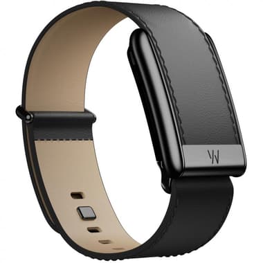 Whoop 5.0 LeatherLuxe Straight Wrist Strap
for WHOOP One/Peak, Genuine Italian Leather, Small Band Size, Black/Cream/Black Titanium