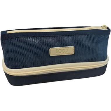 Roco Soft Pencil Case
Plain Color with Printed Logo, Bottom Compartment, Dark Blue