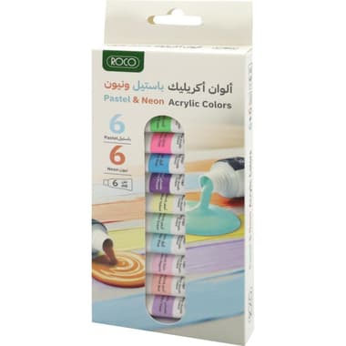 Roco Paint Set Acrylic Color
Assorted Color, 12 Colors 6.00 ml ( .21 oz )