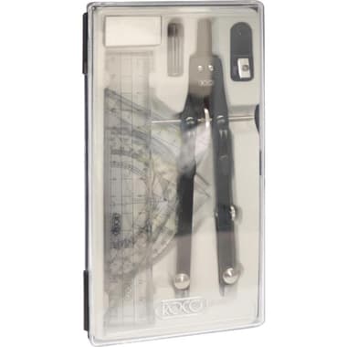 Roco Geometry Set
Precision Compass with Leads, Plastic/Steel, 9 Parts