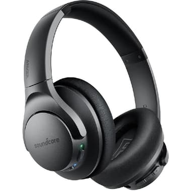 Anker Soundcore Life Q20 On-Ear Headphones
Hybrid Active Noise Cancelling, Bluetooth, USB (Charging), Built-in Microphone, Black