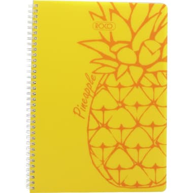 Roco Neon Notebook
Pineapple Scent, A5, 80 Sheets, Single Ruled (Arabic), Yellow