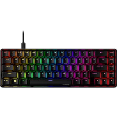 HyperX Alloy Origins 65 Mechanical RGB Red/Aqua Switch Gaming Keyboard
Wired, for Laptop/Desktop Computer/Gaming Desktop Computer/CPU Windows OS, Black