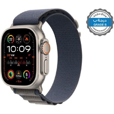 Renewed Grade B Apple Watch Ultra 2
GPS + Cellular, eSIM Supported, Natural Titanium Case/Blue Alpine Loop - Large