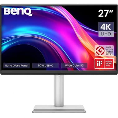 BenQ MA270UP 27" Monitor
LED, 4K UHD (Ultra HD), 60 Hz, 5ms (GtG), Built-in Dual Speaker (2 X 3W), Black/White