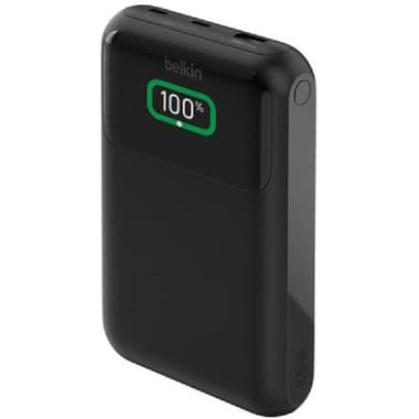 Belkin BoostCharge Pro 3-Port Laptop Power Bank 20K
PD Fast Charging, 20000 mAh, 3 USB (1X USB/2X USB-C), Black