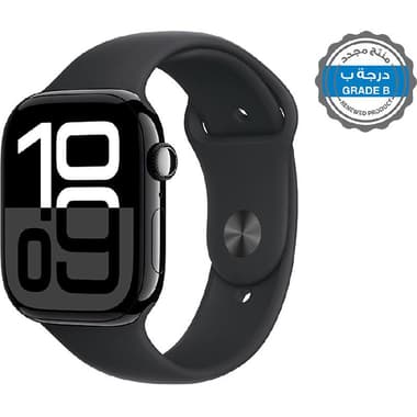منتج مجدد درجة ب ابل واتش الاصدار 10 46 GPS
أسود نفاث هيكل الومنيوم/ وسط/صغير - سوار رياضي باللون الاسود