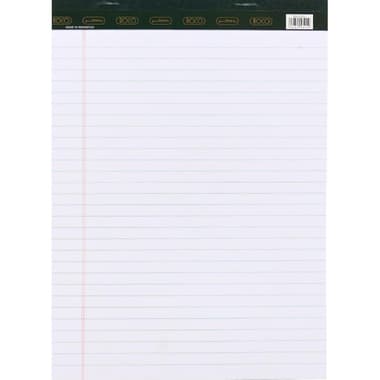Roco Standard Writing Pad
A4, 80 Pages (40 Sheets), Lined, White