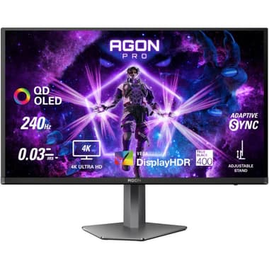 اية او سي AG276 UZD. 27 بوصة
شاشة ألعاب, أوليد, 4K الترا اتش دي, 240 Hz, 0.03ms, 5 واطxسماعة مزدوجة مدمجة 2, رمادي/أسود