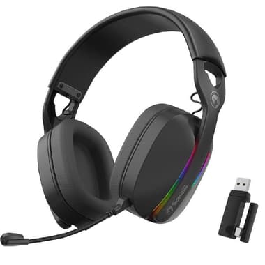 MARVO Pulz 70W Tri-Mode Wireless Gaming Headset
Wireless (2.4 GHz)/Bluetooth/Wired (3.5 mm), USB (Charging), Omnidirectional/Detachable Microphone, Black