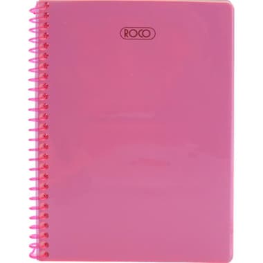 Roco Neon Notebook
A5, 80 Sheets, Single Ruled (Arabic), Pink
