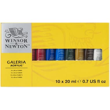 Winsor & Newton Galeria Tube Set Acrylic Color Set
10 Colors 20.00 ml ( .70 oz )