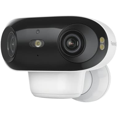 Reolink Argus 4 Pro Smart 4K ColorX Dual-Lens Outdoor
Bluetooth/Wi-Fi, Works with Google Assistant, White
