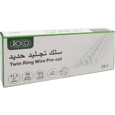 Roco Spiral Binding Comb
11 mm, Metal, A4, White