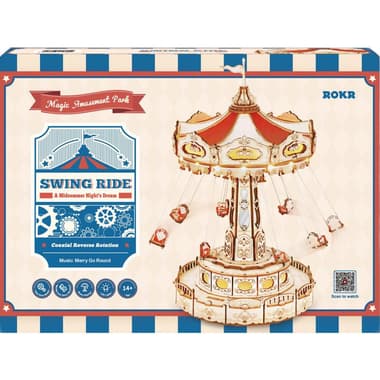 Robotime DIY Magic Amusement Park
Swing Ride 3D Puzzle, 289 Pieces, 14 Years and Above
