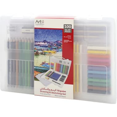 Art Expedition Carrying Case Set Drawing and Sketching Set
Clear, 100 Pieces
