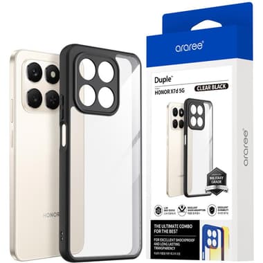 Araree Duple Back Cover Mobile Case
for Honor X7d 5G, Clear/Black