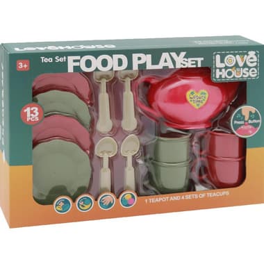Masen Toys Love House: Tableware
Tea Cups with Pot - Food Play Set Kid's Pretend Play, 3 Years and Above