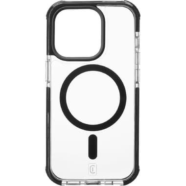Cellularline STRONG GUARD MAG Back Cover Mobile Case with MagSafe
for iPhone 14, Clear/Black