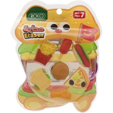 Roco Rubber Eraser
Food in Blister Pack, Assorted Color