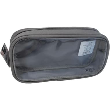 Roco Soft Pencil Case
Clear Window, Plain Color with Print Logo, Coral Grey
