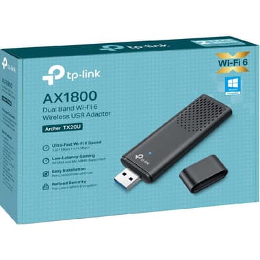 تي بي لينك آرتشر تي اكس 20 يو محول لاسلكي USB
( لاسلكي ايه اكس (802.11 ايه اكس, (5 جيجاهرتز/نطاق مزدوج (2.4 جيجاهرتز