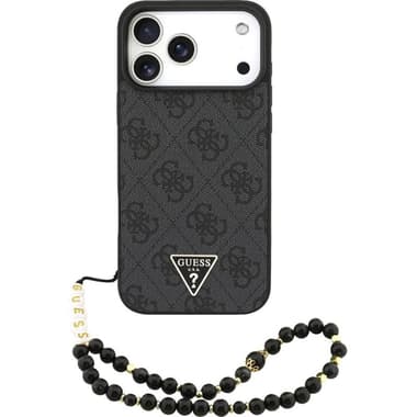 Guess 4G PU Leather Back Cover Mobile Case with MagSafe
for iPhone 17 Pro Max, Black