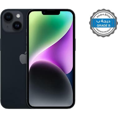 Renewed Grade B Apple iPhone 14
128 GB, Midnight, 5G