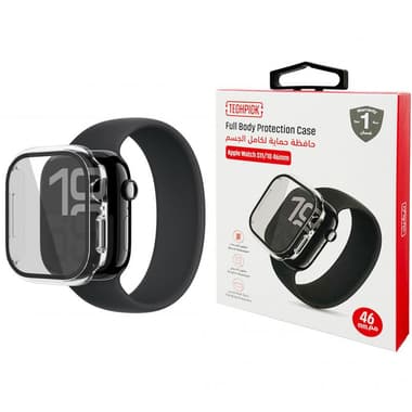 تيكبيك غلاس
حافظة ساعة ذكية رياضية, for Apple Watch Series 11 46 /Watch Series 10 46, شفاف