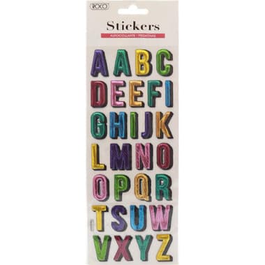 Roco Pop-up Stickers
Embossed Letters A-Z