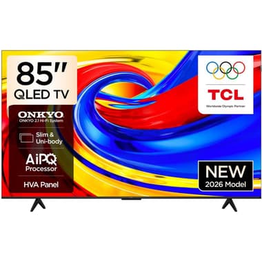 تي سي ال 85 بوصة تلفزيون ذكي
دقة 4 كيه كيو ليد, 60 Hz, اسود, P7L
