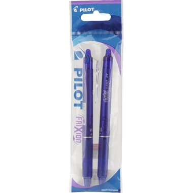 Pilot FriXion (Ball) Erasable Pen
Blue Ink Color, 0.7 mm, Ballpoint, 2 Pieces