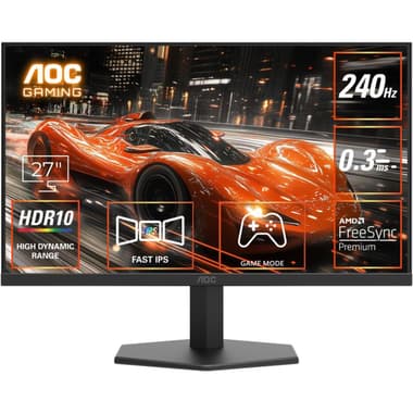 اية او سي 27G11ZE2 27 بوصة
شاشة ألعاب, دبليو ال اي دي, دقة 1080 بيكسل, 240 Hz, 0.3ms, أحمر/أسود