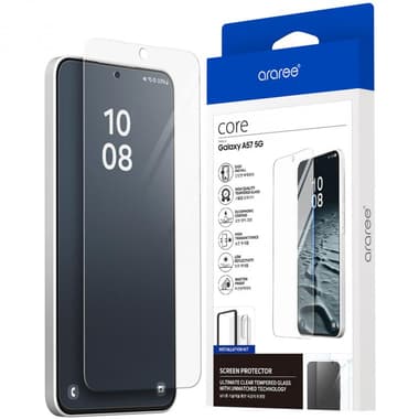 Araree Core Full Cover Tempered Glass Smartphone Screen Protector
for Samsung Galaxy A57 5G, Tempered Glass, Clear
