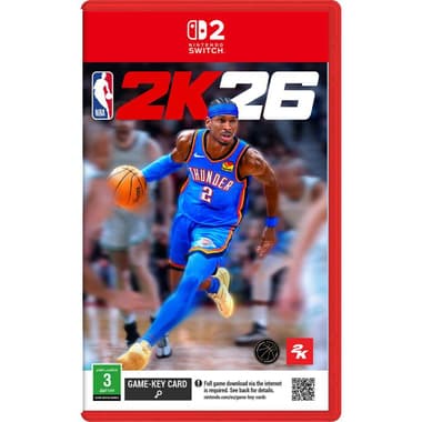 NBA 2K26 (جيجابايت 0 بطاقة مفتاح اللعبة)
سويتش 2 جيمز, رياضة, بطاقة ألعاب