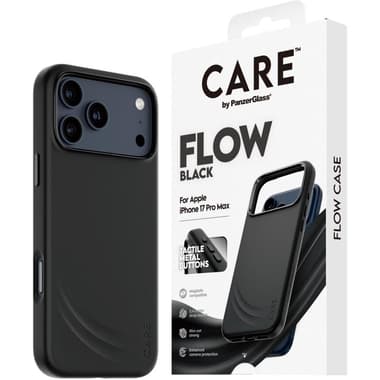 PanzerGlass Flow Back Cover Mobile Case with MagSafe
for iPhone 17 Pro Max, Black