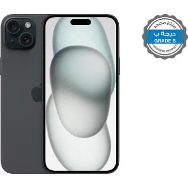 منتج مجدد درجة ب ابل آيفون 15 بلس
256 جيجابايت, اسود, الجيل الخامس