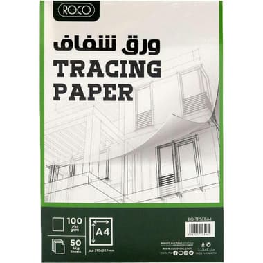 Roco Tracing Paper
100 gsm, Clear, A4, 50 Sheets
