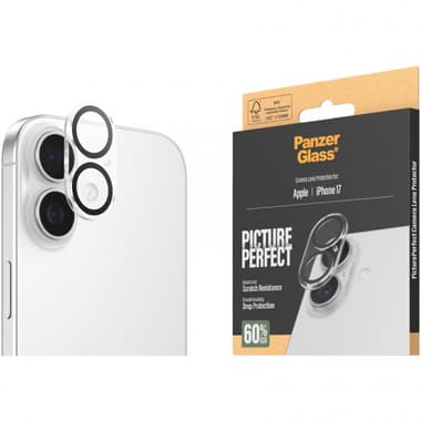 PanzerGlass PicturePerfect Camera Lens Protector (Full Frame) Smartphone Camera Accessory
for iPhone 17, Clear