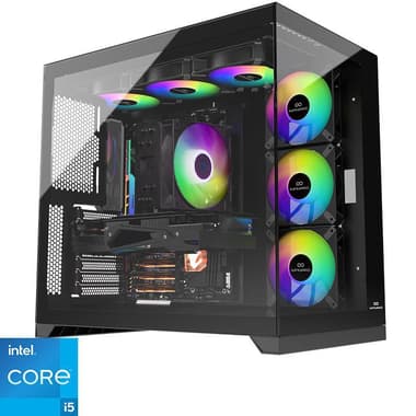 INFINIARC Cube Pro Gaming CPU
Intel Core i5-14400F (14th Gen), 16 GB RAM, NVIDIA GeForce RTX 5070 (12 GB), 1 TB SSD