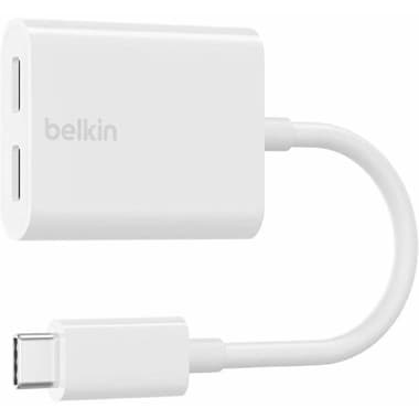بيلكن روكستار محول USB-C صوت + شحن محول مساعد