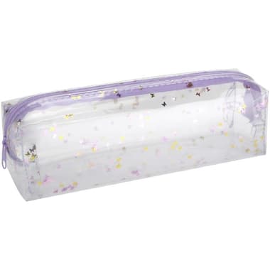 Soft Pencil Case
Glitter Clear Design, Durable and Stylish, Clear Purple