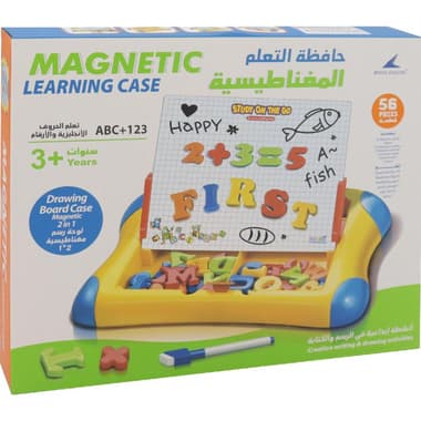 Magnetic Whiteboard
Learning Case: Magnetic English Letters, Numbers & Symbols with Erasable Markers, Assorted Color/Multiple Color