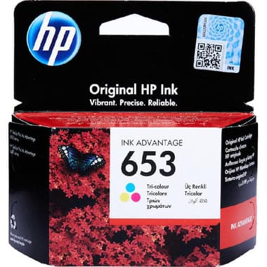 HP 653 Inkjet Cartridge
Tri-colour (Cyan;Magenta;Yellow)