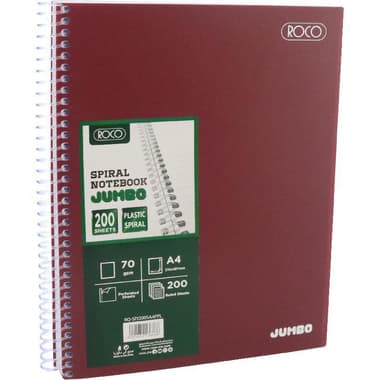 Roco Jumbo Notebook
Arabic/English Opening, A4, 200 Sheets, Lined, Purple
